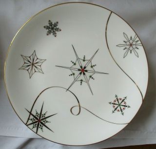 Lenox Merry And Bright Holiday Snowflake Dessert Plates - Set Of 4