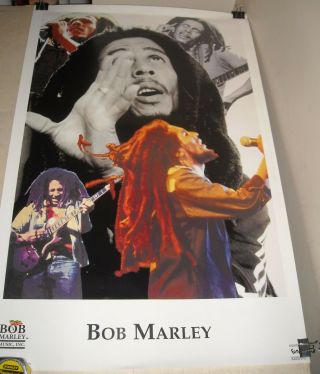 Rolled 1996 Funky Posters Bob Marley Reggae Legend Photo Pinup Poster