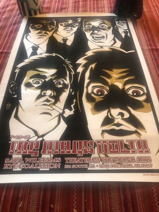 The Mars Volta “live” Poster Brian Ewing Saul Williams 2003 @ Philadelphia