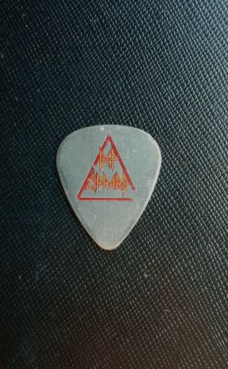 Def Leppard Guitar Pick /vivian Campbell Stage /stainless Steel Tour Pick /