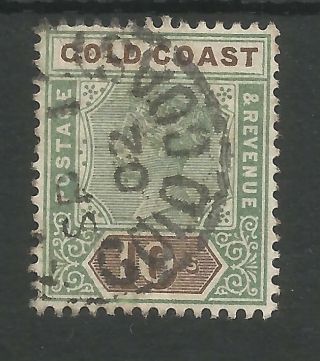 Gold Coast Sg34 The 1900 Qv 10/ - Green And Brown Fine Cat £70