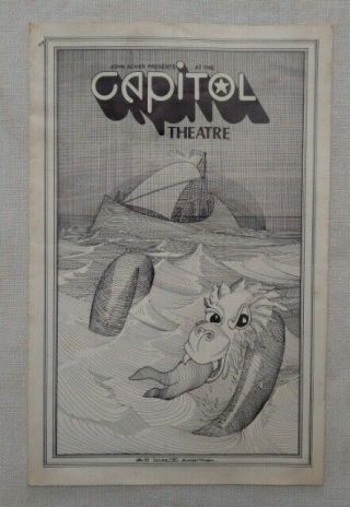 Capitol Theatre Concert Program Dire Straits Sept 1979 W/ Ian Gomm