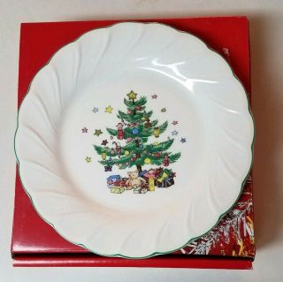 Nikko Happy Holidays Plates - Christmas Salad/ Dessert 7 3/4 " Set Of 4 -
