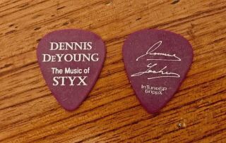Jimmy Leahey Guitar Pick Dennis Deyoung Band 2019