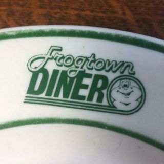 Vintage FROGTOWN DINER 9 3/4” Dinner PLATE Restaurant Ware St.  Paul Minnesota 2