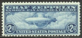 U.  S.  C15 Nh W/cert - 1930 $2.  60 Graf Zeppelin ($825)
