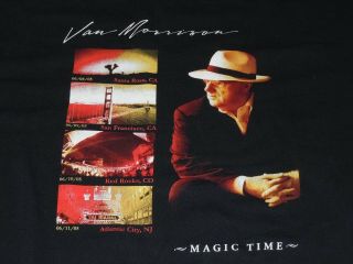 Van Morrison Shirt Mens Xl Magic Time 2005 San Francisco Red Rocks Atlantic City