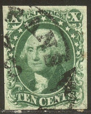 U.  S.  13 Scarce - 10c Green,  Type I ($800)