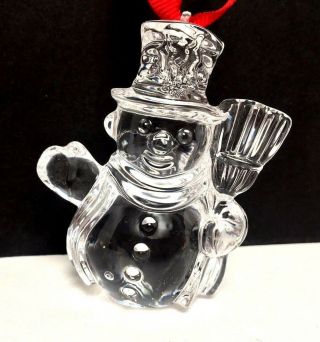 Waterford Crystal Marquis Snowman Ornament Endearments 1st In Series