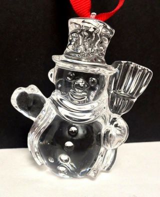 Waterford Crystal Marquis Snowman Ornament Endearments 1st In Series 2