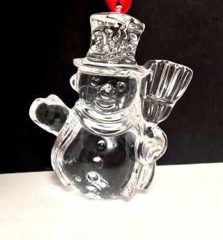 Waterford Crystal Marquis Snowman Ornament Endearments 1st In Series 3