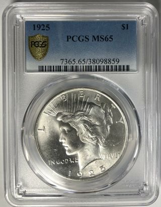 1925 P Peace Dollar PCGS MS65 - Has Not Been To CAC 2
