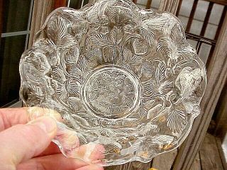 1908 - 1915 Cambridge Glass Eapg Near Cut Inverted Strawberry 6½ " Flared Deep Bowl