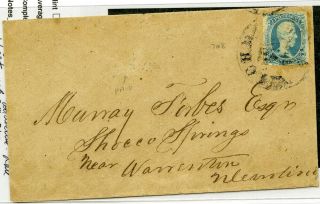 Confederate Csa Stamps 9 On Cover Rare Scott Value $1,  600.  00