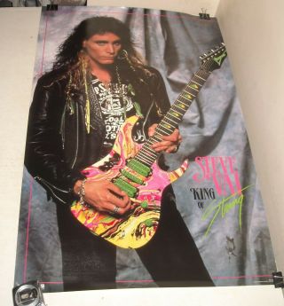 Rolled 1991 Western Graphics Posters 142 Steve Vai Pinup Poster 21 X 32