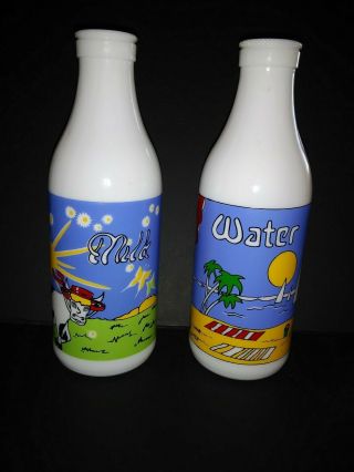 Vintage Carlton Milk And Water Bottle Collectible