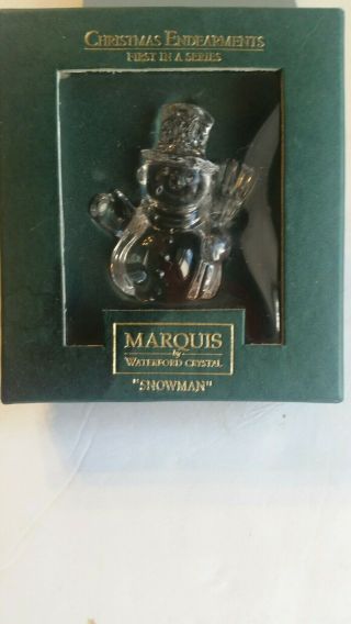 Waterford Crystal Marquis Christmas Endearments Snowman