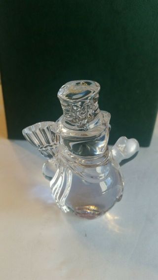 Waterford Crystal Marquis Christmas Endearments Snowman 3
