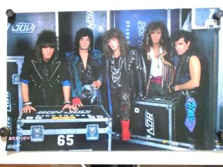 Bon Jovi - Vintage Poster / Group 3102 / Exc,  Cond.  - 22 X 34 1/4 "