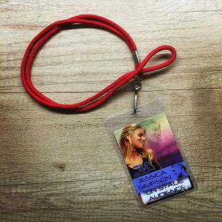 Jessica Simpson Reality Tour 2004 On Stage Audience Laminated Backstage Pass