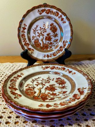 Copeland Spode India Tree 6 - 1/2 " Bread & Butter Plates Set Of 4 Old Mark