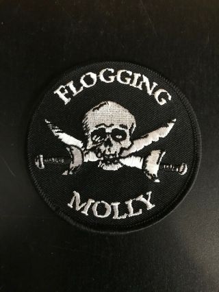 Flogging Molly Skull Dagger Iron On Patch Irish Celtic Punk Band,  Music
