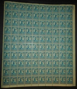 Us Sheet Scott 646,  5c Stamp Hawaii Overprint Sheet Of 100 Mnh Very Scarce