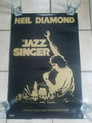 Neil Diamond 1980 The Jazz Singer Large Promo Poster Authentic 20x30