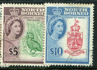 North Borneo QEII 1961 1c - $10 SG 391 - 406 (cat.  £75) 2