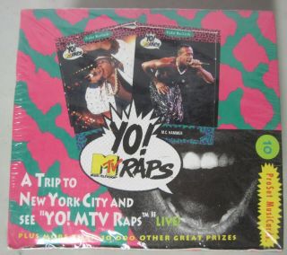 1991 Yo Mtv Raps Music Trading Card Box 36 Count Mc Hammer Public Enemy