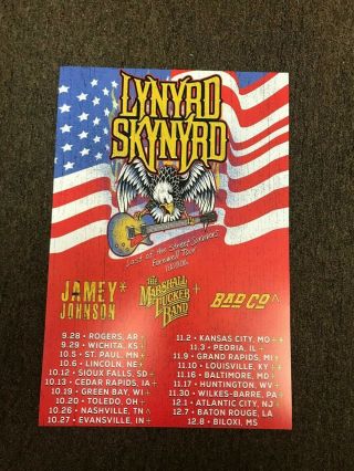 Lynyrd Skynyrd 2018 Farewell Tour Last Of Street Survivors Concert Poster 12x18