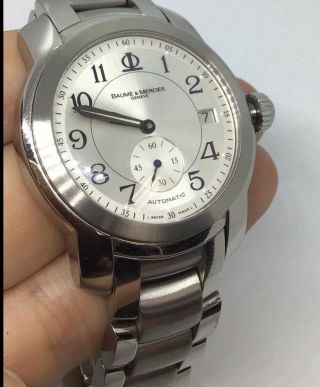 Baume & Mercier Capeland Automatic Stainless Steel Date Watch Mv045221