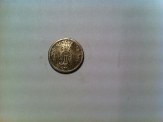 1877 Norway 10 Ore,  Mid Grade,  Silver,  Norwegian Ten Dime Cent (502)
