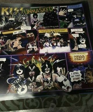 Kiss Unmasked Album Cover Poster Gene Simmons Peter Criss Paul Stanley Ace