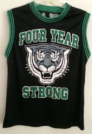 Four Year Strong Double Sided Black & Green Basketball Jersey Personalized