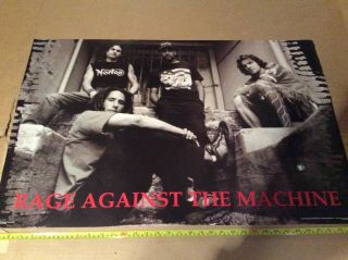 Rage Against The Machine 23.  5x34.  5” Music Print Poster Dated 1999 6199 Vintage