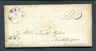 1842 Stampless Natchez Miss To North Guilford Ct - Good Long Contents