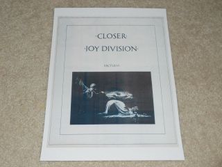 Joy Division Closer 1980 Ad Mini - Poster,  Order 8 " By 11 " Ready To Frame