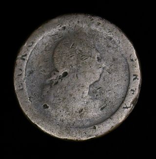 1797 Great Britain One Penny " Pious " Countermark Counterstamp