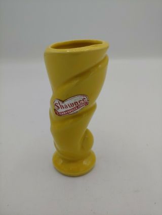 Shawnee Pottery Vintage 1940s Art Deco Yellow 5 " Vase Usa No Chips Or Cracks