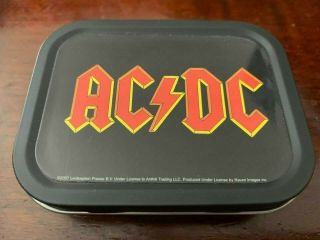 Ac/dc Logo Mini Stash Tin Discontinued By Raven Images