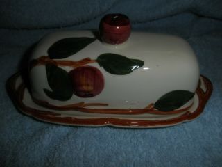 Vintage Franciscan Apple Pattern Butter Dish Made In California Vgc