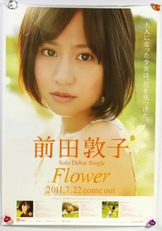 Maeda Atsuko 前田敦子 Flower Taiwan Promo Poster Akb48 2012