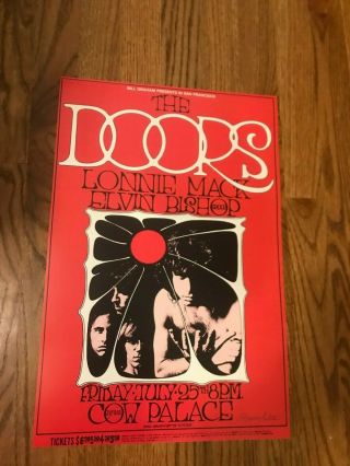 The Doors Cow Palace 1969 Cardstock Concert Poster - 12 " X 18 "