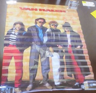 Vintage 28 " X 24 " Van Halen Group Rock Band Fire Poster