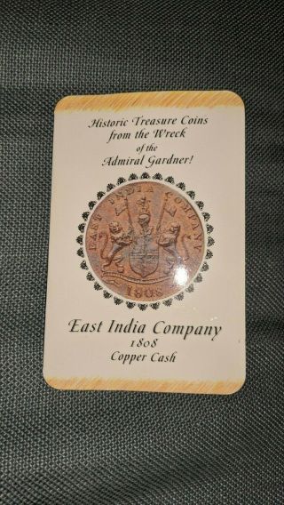 1808 East India Company Copper Cash Admiral Gardner Shipwreck Coins