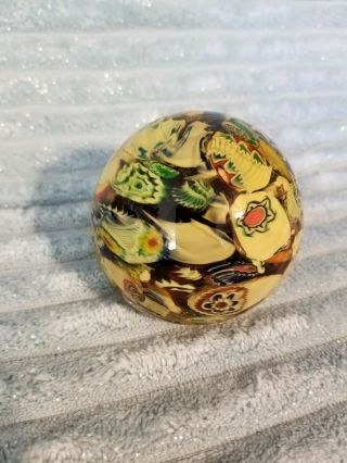Golden Crown E & R Italy Paperweight