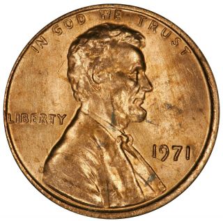 1971 Lincoln Cent - Doubled Die Obverse Fs - 101 Ddo - 001 Anacs Ms 63 Red