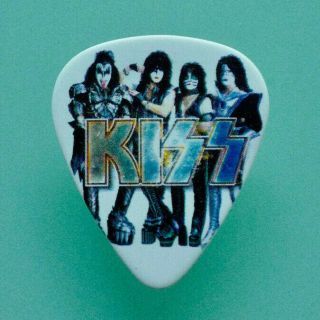 Kiss Gene Simmons Signature Guitar Pick 2019 End Of The Road Tour Band Image