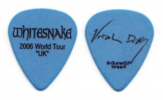 Whitesnake Uriah Duffy Signature Blue Guitar Pick - 2006 Uk World Tour